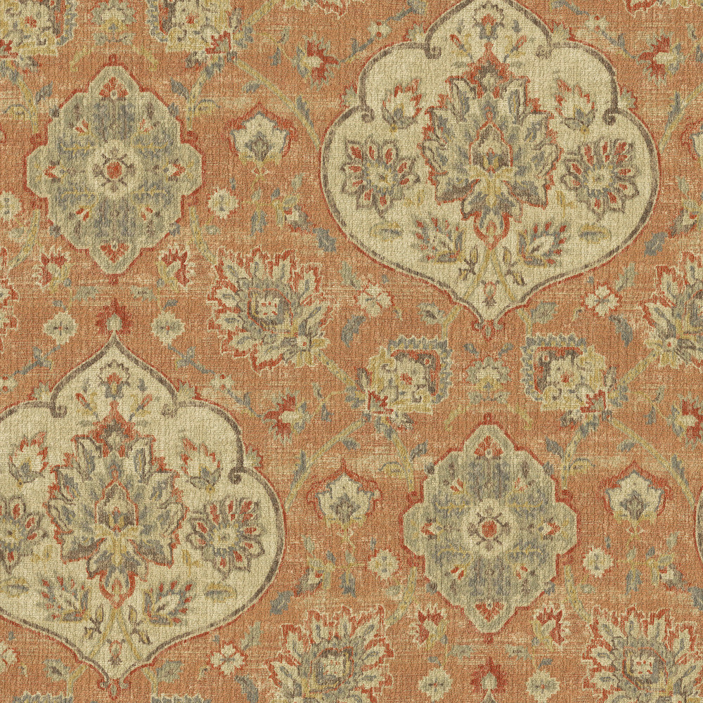 Caspian Clay 412553 by PKL Studio Designer Fabric 100% polyester China 50000 Horizontal: 13.5 and Vertical: 25.25 54 - Swanky Fabrics -