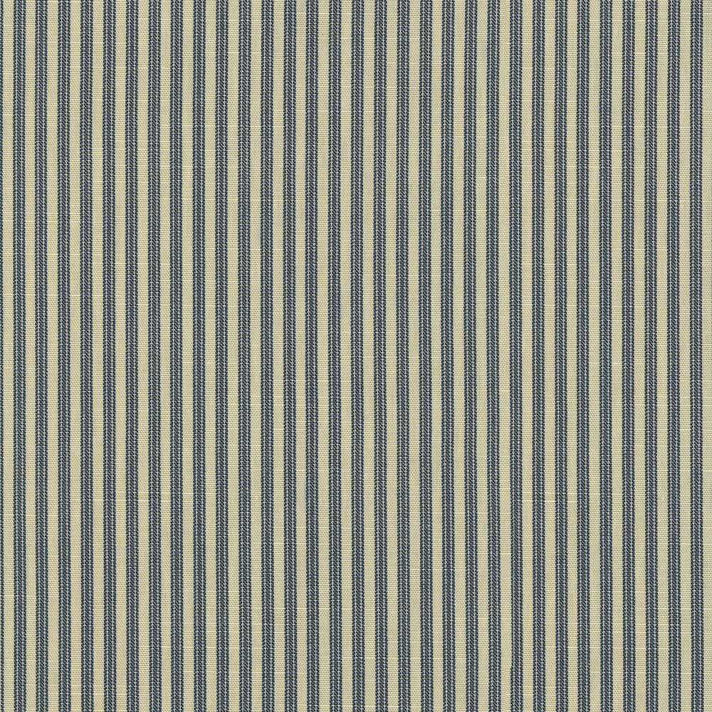 Everyday Ticking Navy 412590 by PKL Studio Designer Fabric 100% cotton Pakistan 51000 Horizontal: 2.4 and Vertical: 0.1 54 - Swanky Fabrics -