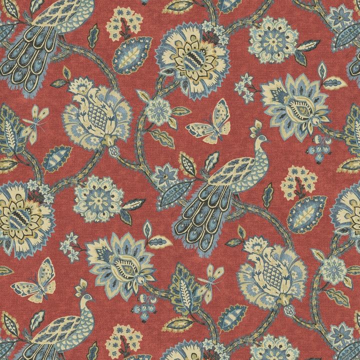 Pheasant & Fleur Berry 412601 by PKL Studio Designer Fabric 100% cotton Pakistan 51000 Horizontal: 13.5 and Vertical: 25.25 54 - Swanky Fabrics -