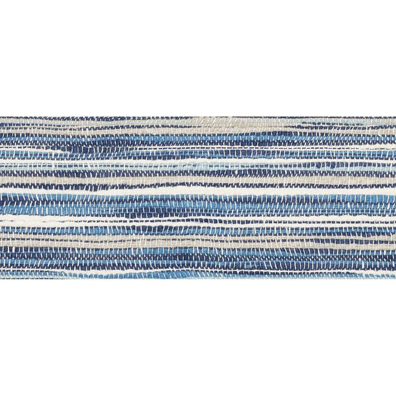 Maya Tape Indigo 73662 by Schumacher Designer Trim Au Naturel - Swanky Fabrics -