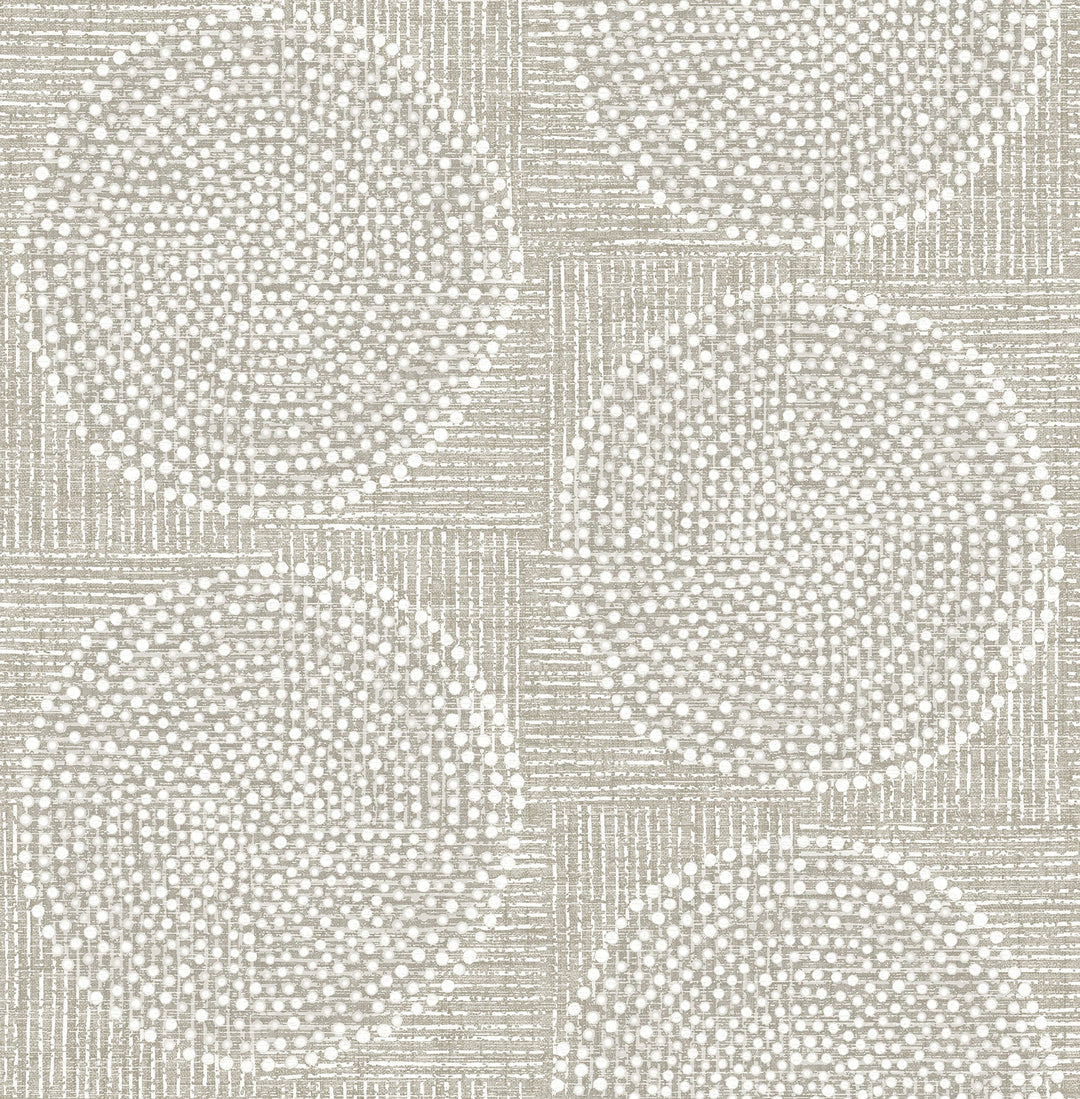Salma Beige Medallion Wallpaper by A-Street Prints Designer