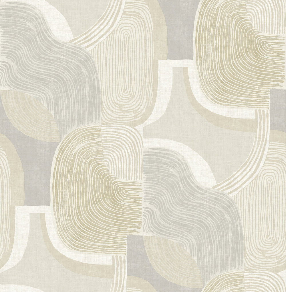 Hollace Honey Geometric Wallpaper by A-Street Prints Designer