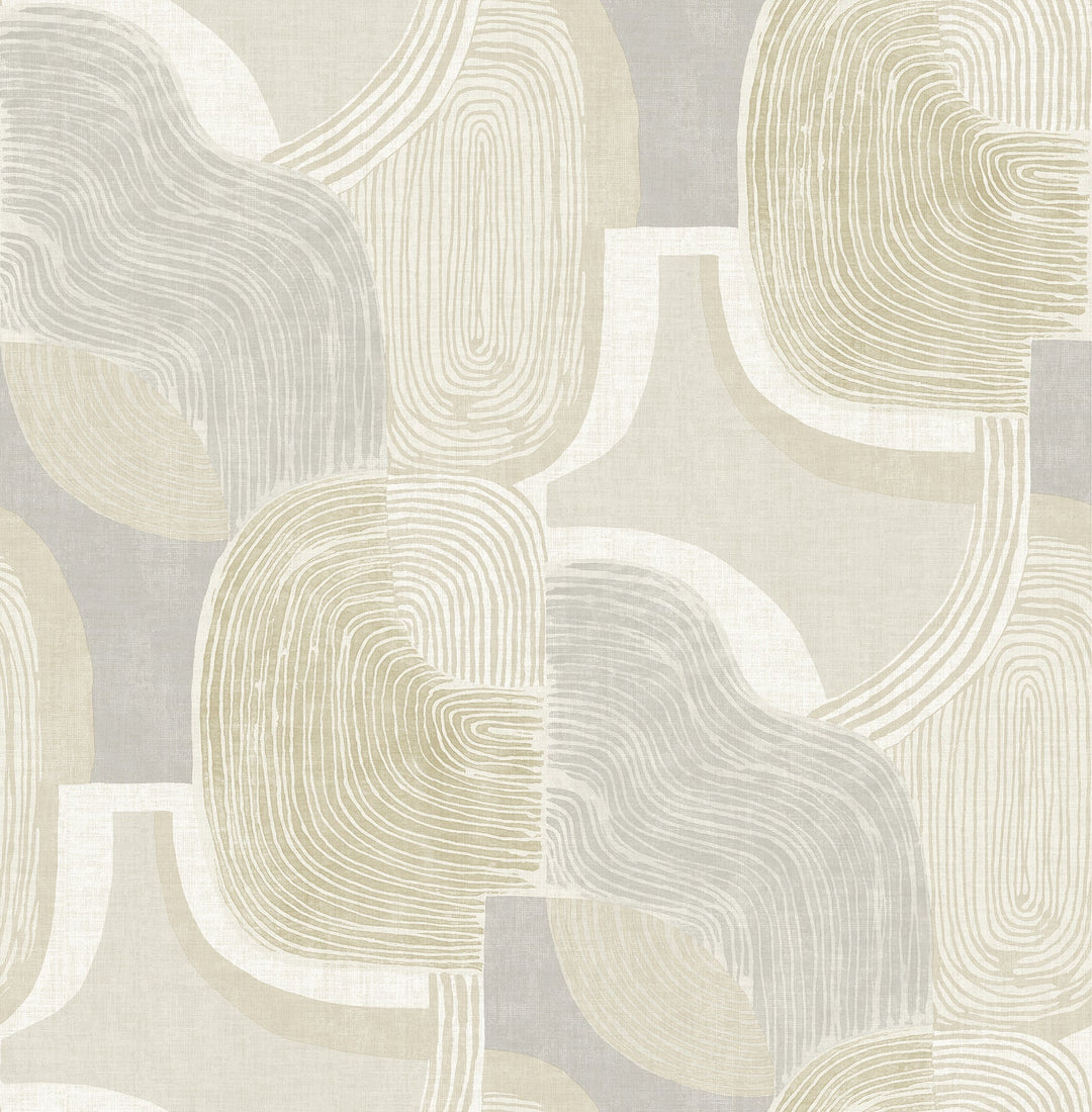 Hollace Honey Geometric Wallpaper by A-Street Prints Designer