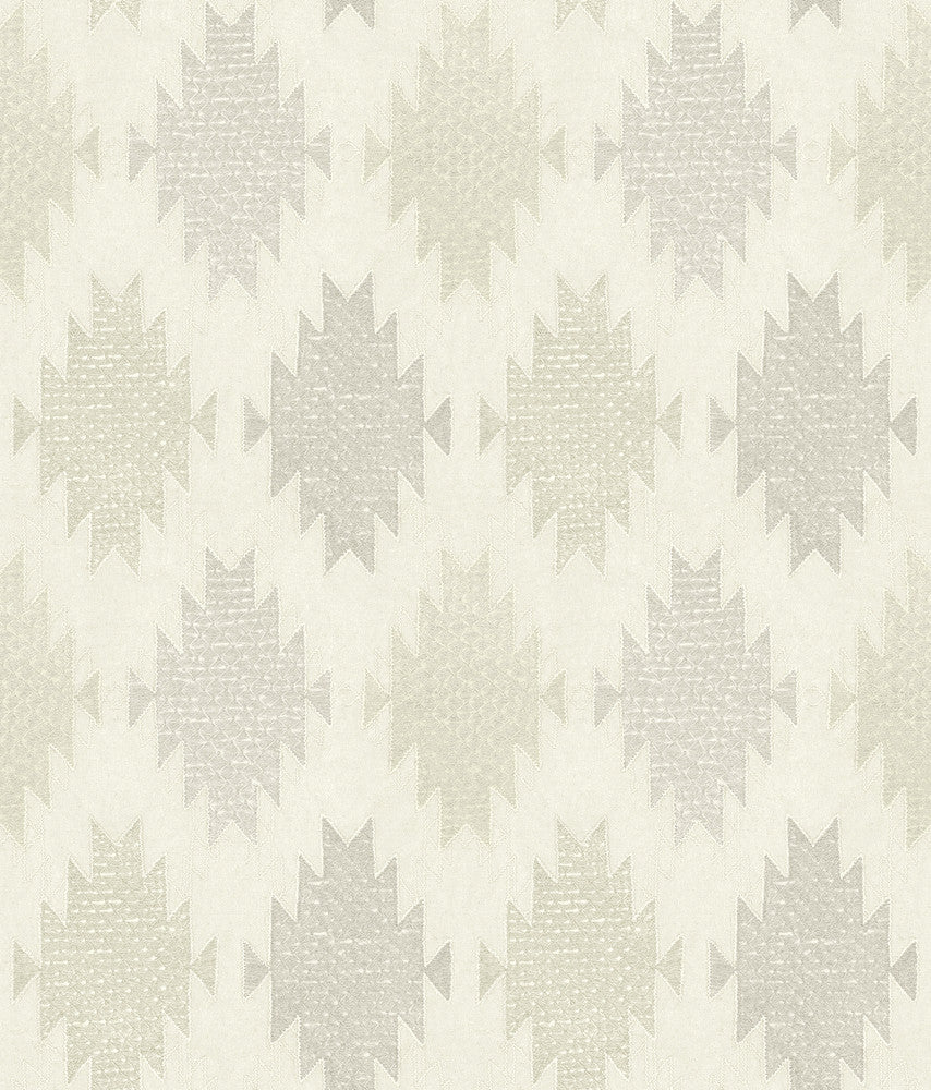 Stitched Heirloom Moss Wallpaper by Chesapeake Designer Yellowstone Covers about 56.4 square feet 20.5-in by 33-ft long roll Prepasted 24 - Swanky Fabrics -