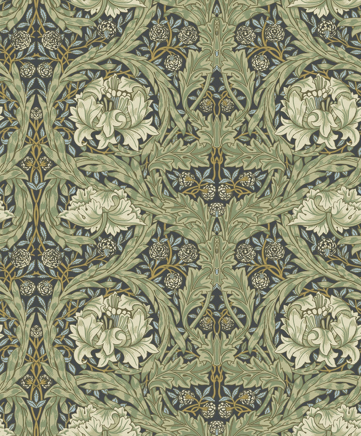 African Marigold Sea Green Floral Wallpaper by A-Street Prints Designer