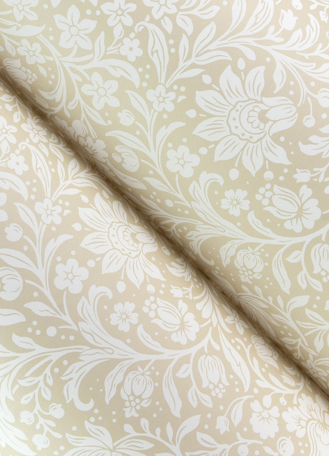Hague Beige Floral Trail Wallpaper by A-Street Prints Designer