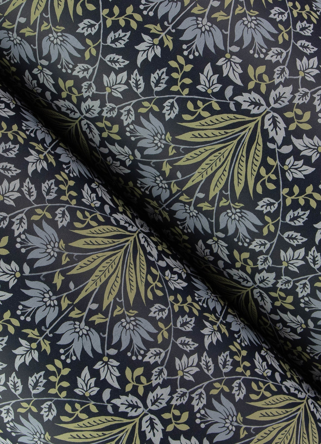 Woodbury Navy Floral Damask Wallpaper by A-Street Prints Designer