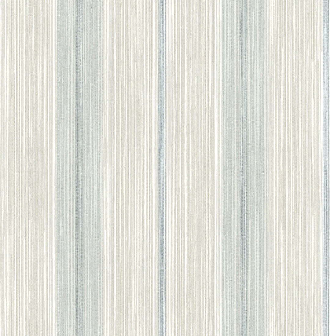 Ames Light Blue Linen Stripe Wallpaper by A-Street Prints Designer