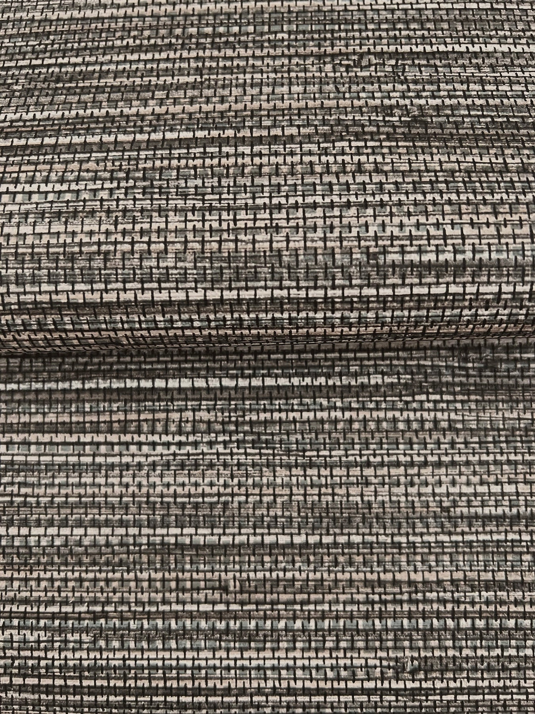 Winn Charcoal Faux Grasscloth Wallpaper by Warner Designer