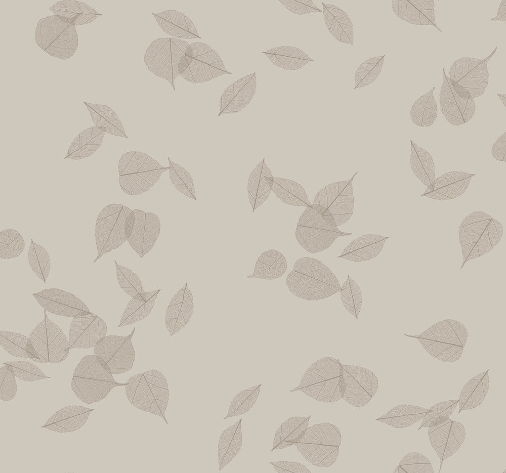 Myles Sterling Leaves Wallpaper by Warner Designer