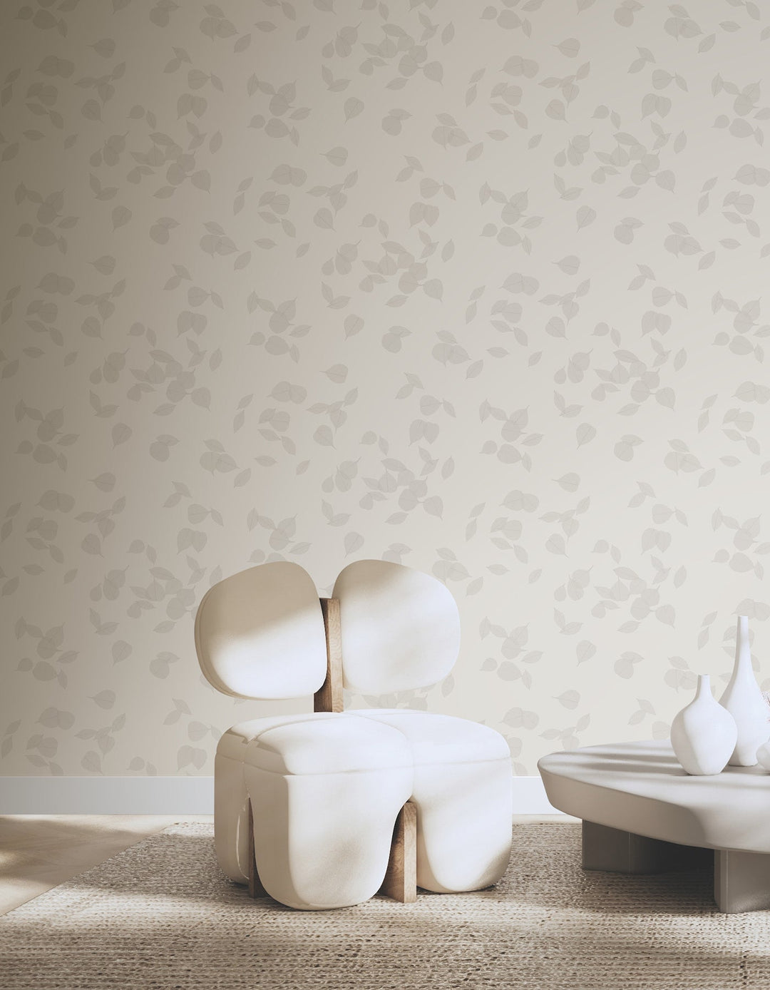 Myles Sterling Leaves Wallpaper by Warner Designer