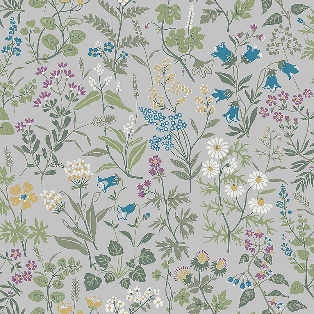 Schumacher Wallcovering Flora - Grey