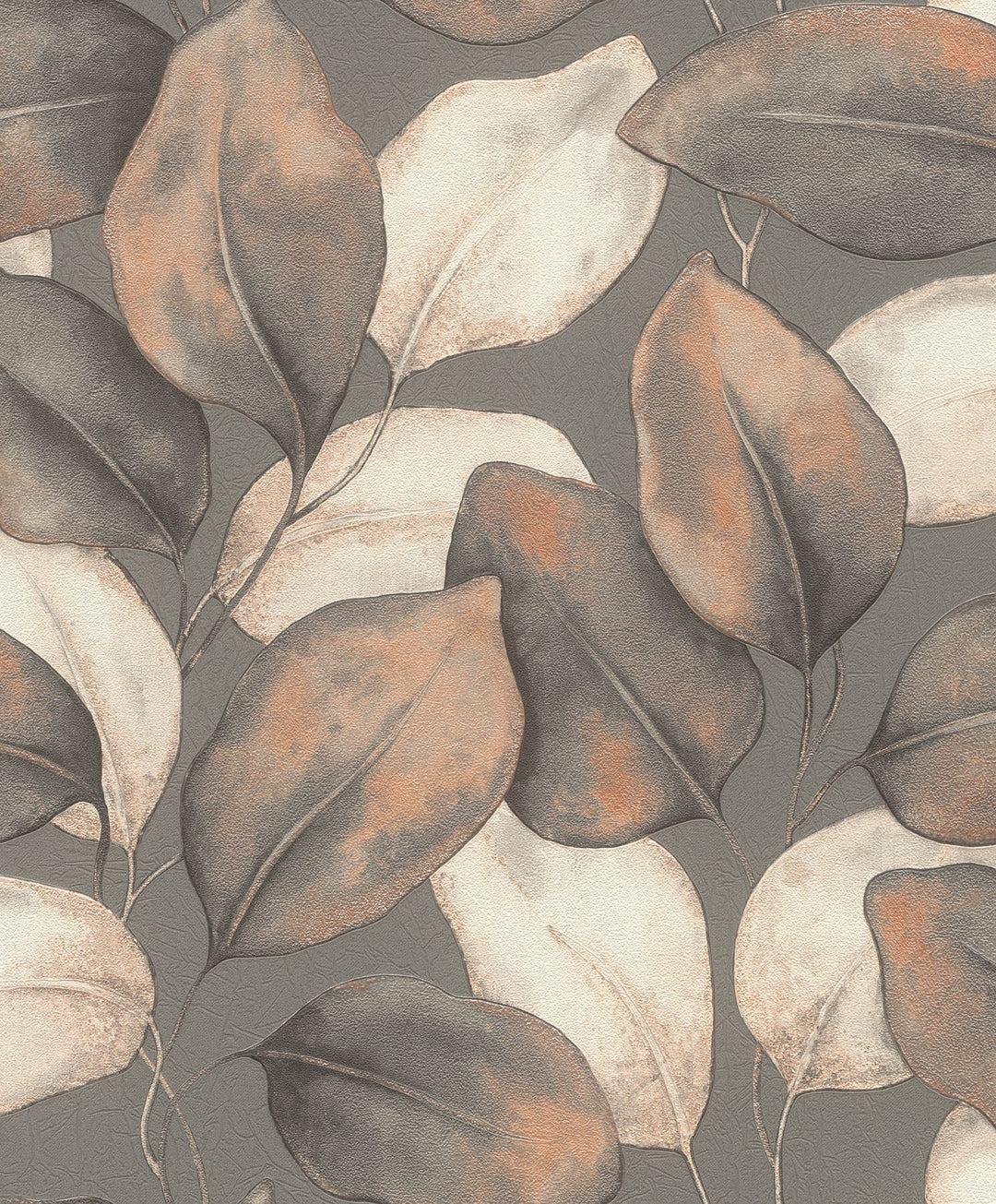 Evanthe Charcoal Vine Wallpaper by A-Street Prints Designer