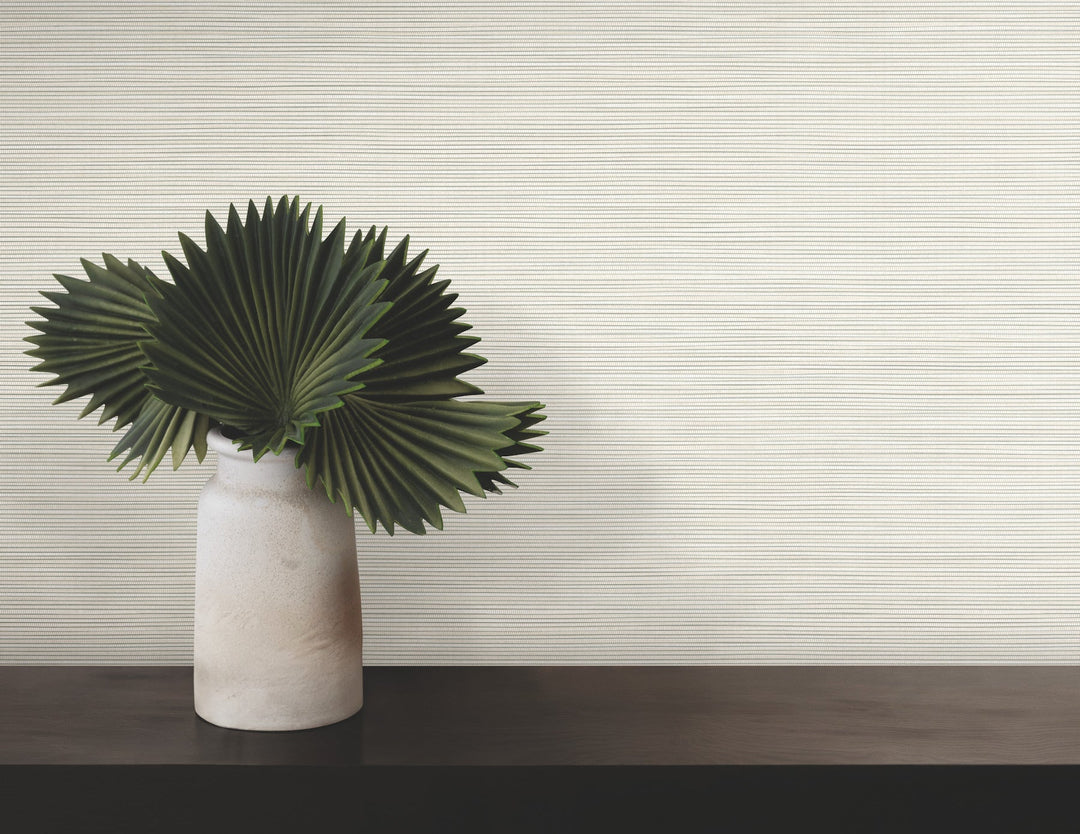 Lorn Bone Faux Grasscloth Wallpaper by Warner Designer