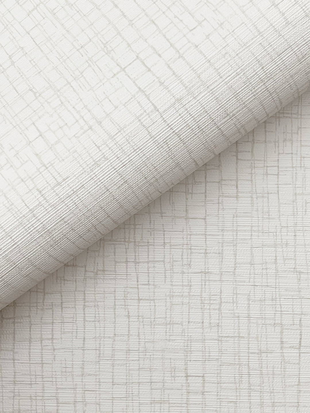 Aden White Linear Abstract Wallpaper by Warner Designer