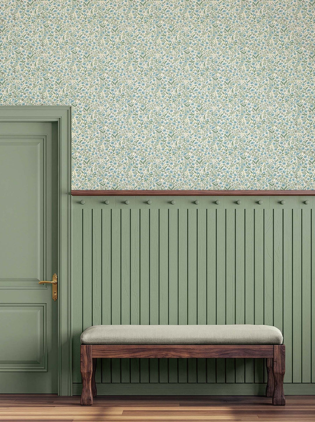 Sylvie Blue Wallpaper by Rifle Paper Co. Designer