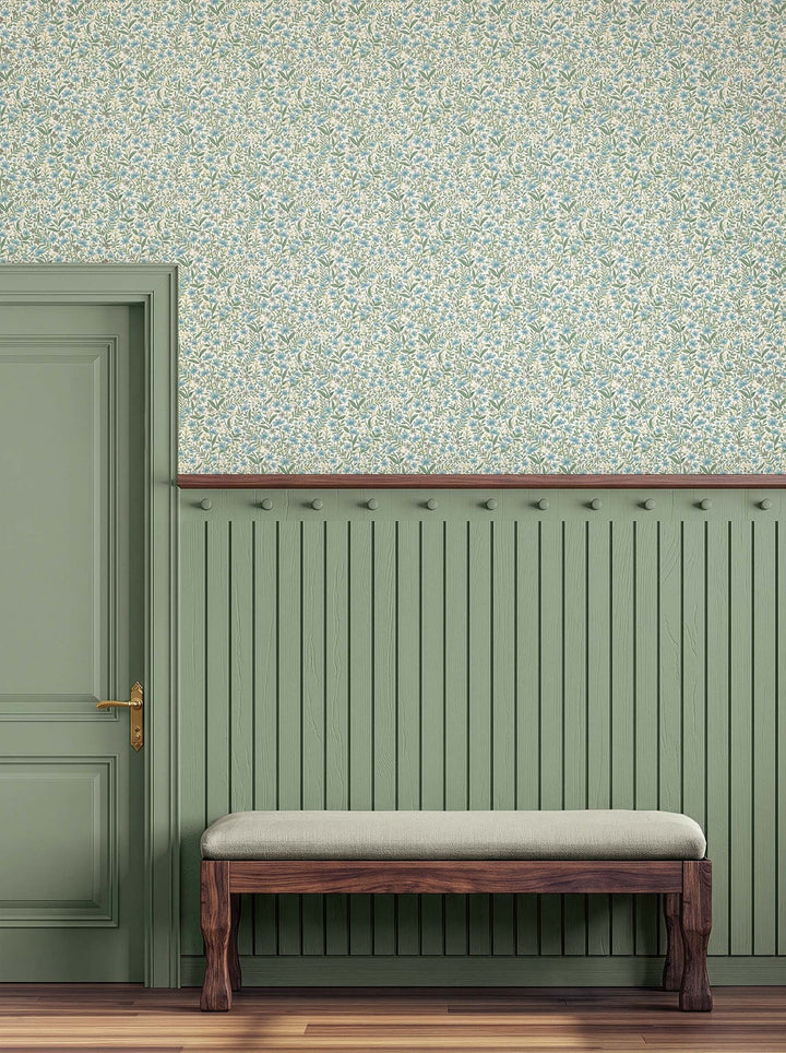 Sylvie Blue Wallpaper by Rifle Paper Co. Designer