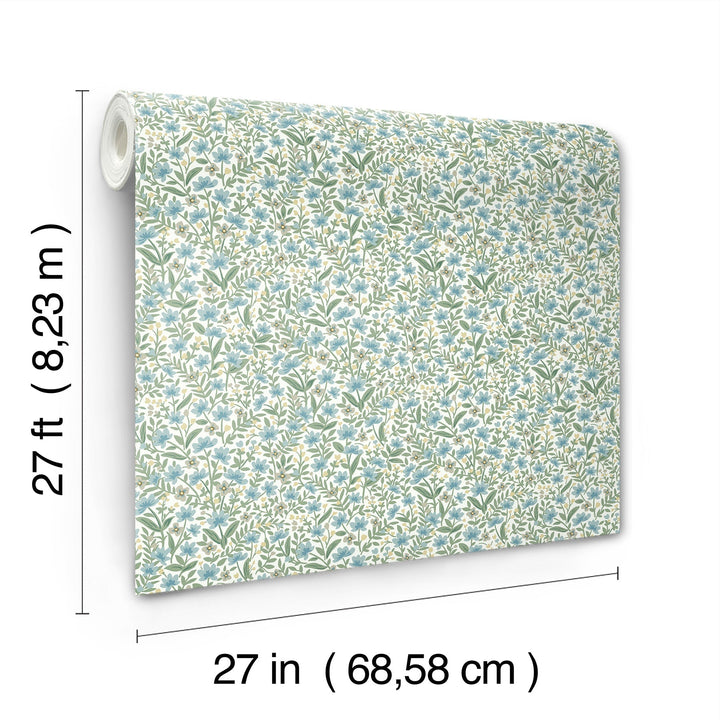 Sylvie Blue Wallpaper by Rifle Paper Co. Designer