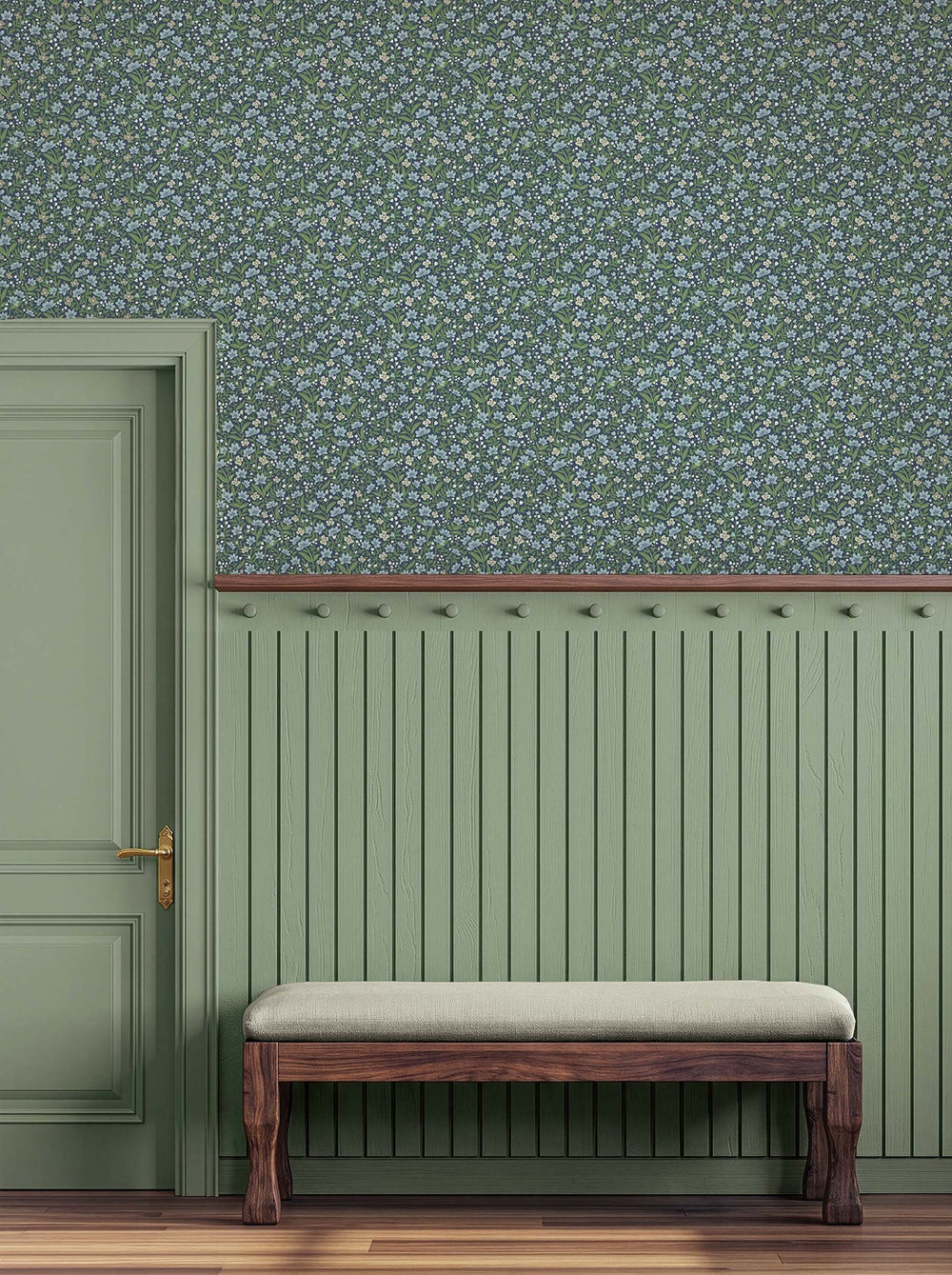 Sylvie Navy Wallpaper by Rifle Paper Co. Designer