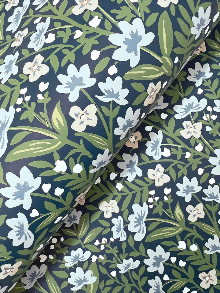 Sylvie Navy Wallpaper by Rifle Paper Co. Designer