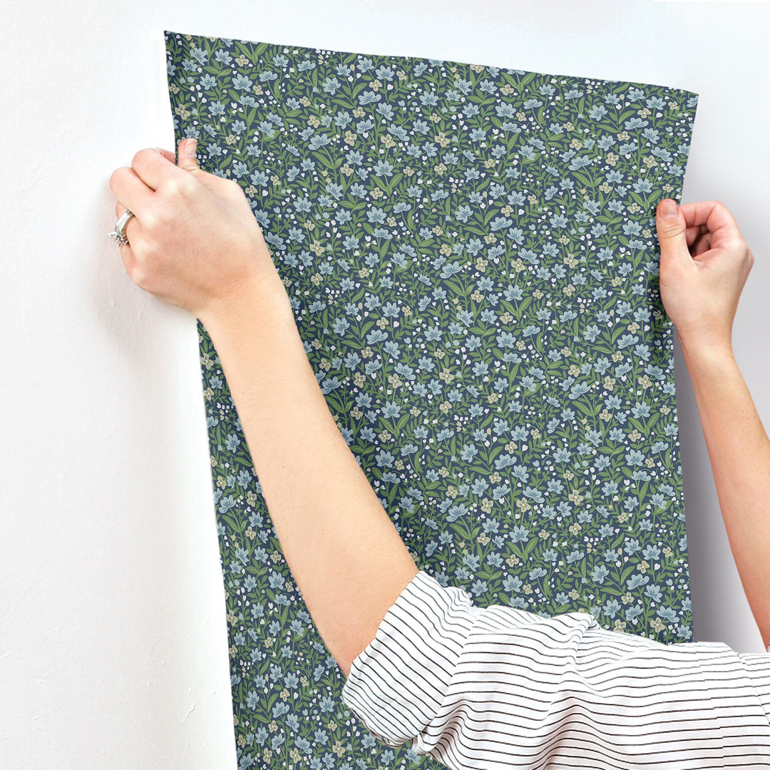 Sylvie Navy Wallpaper by Rifle Paper Co. Designer