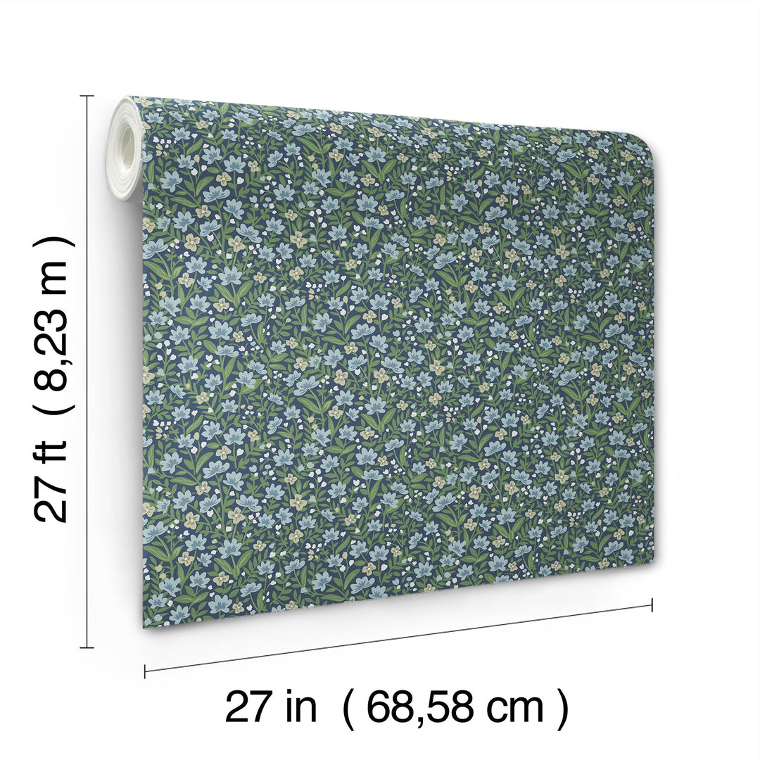 Sylvie Navy Wallpaper by Rifle Paper Co. Designer