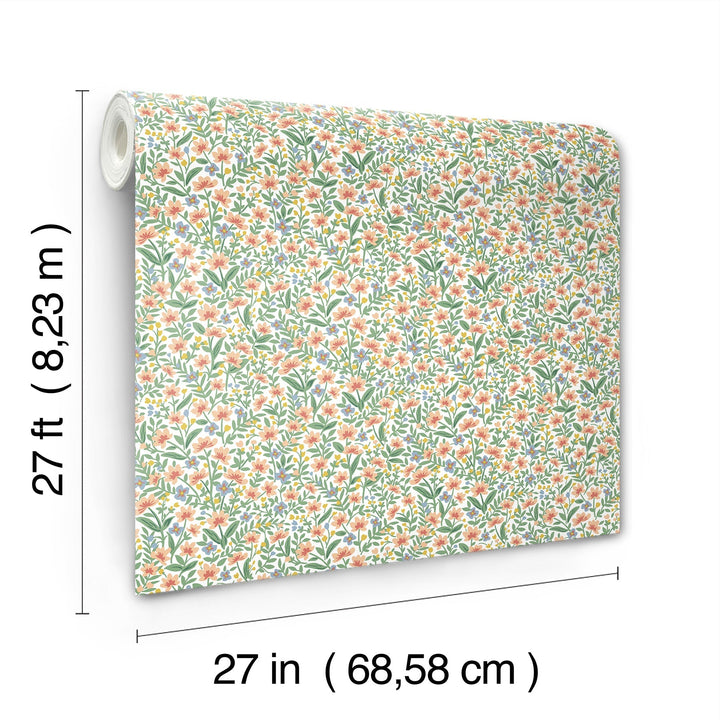 Sylvie Rose Multi Wallpaper by Rifle Paper Co. Designer