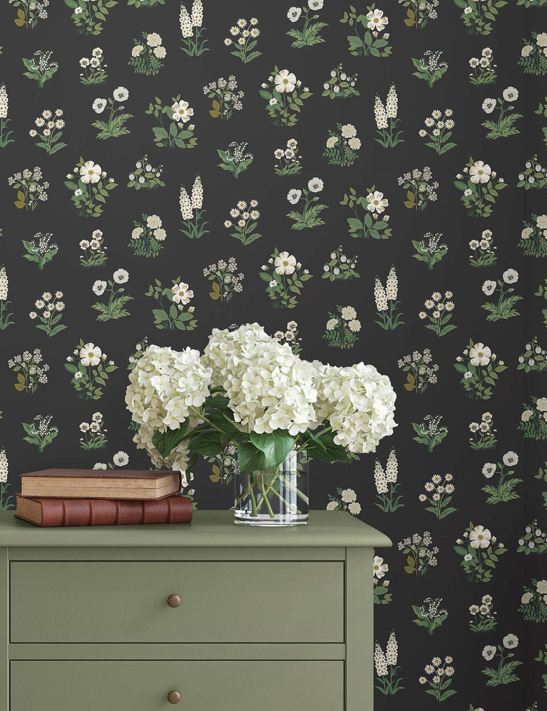 Botanical Black Wallpaper by Rifle Paper Co. Designer