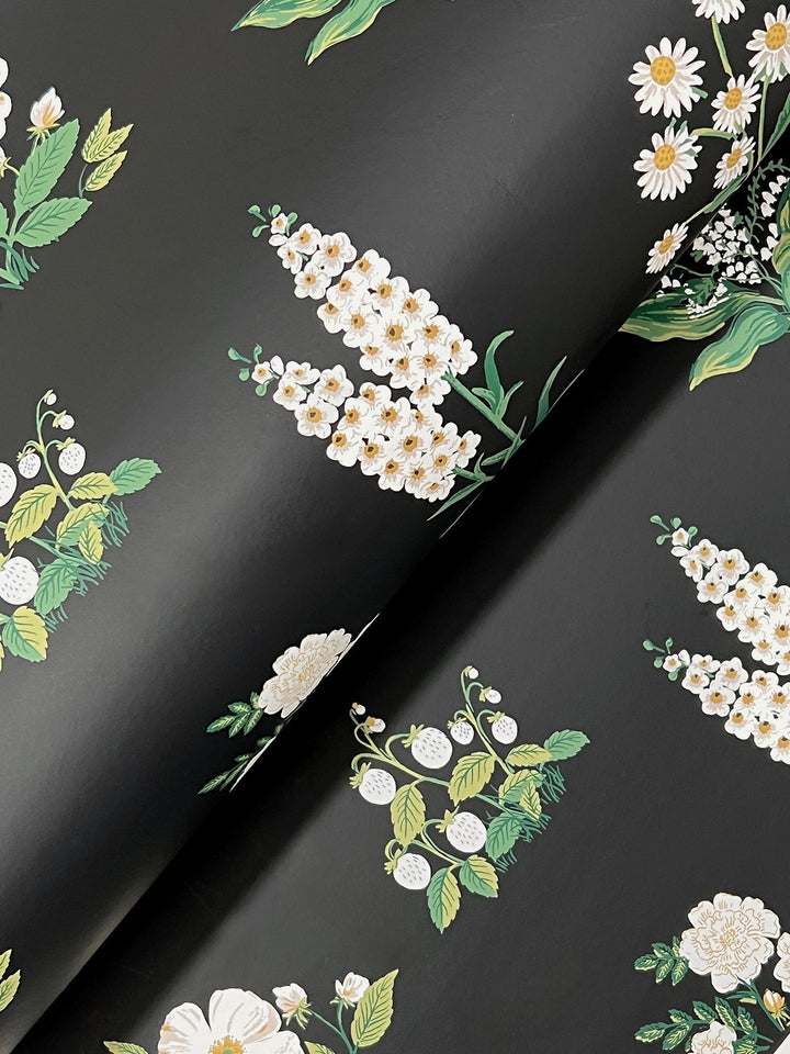 Botanical Black Wallpaper by Rifle Paper Co. Designer