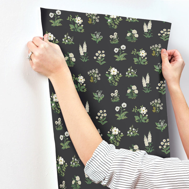 Botanical Black Wallpaper by Rifle Paper Co. Designer