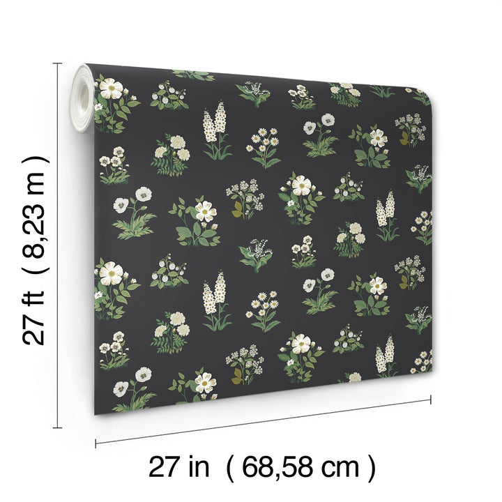Botanical Black Wallpaper by Rifle Paper Co. Designer