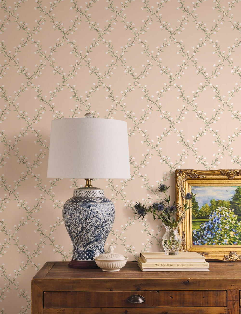 Bellflower Rose Wallpaper by Rifle Paper Co. Designer