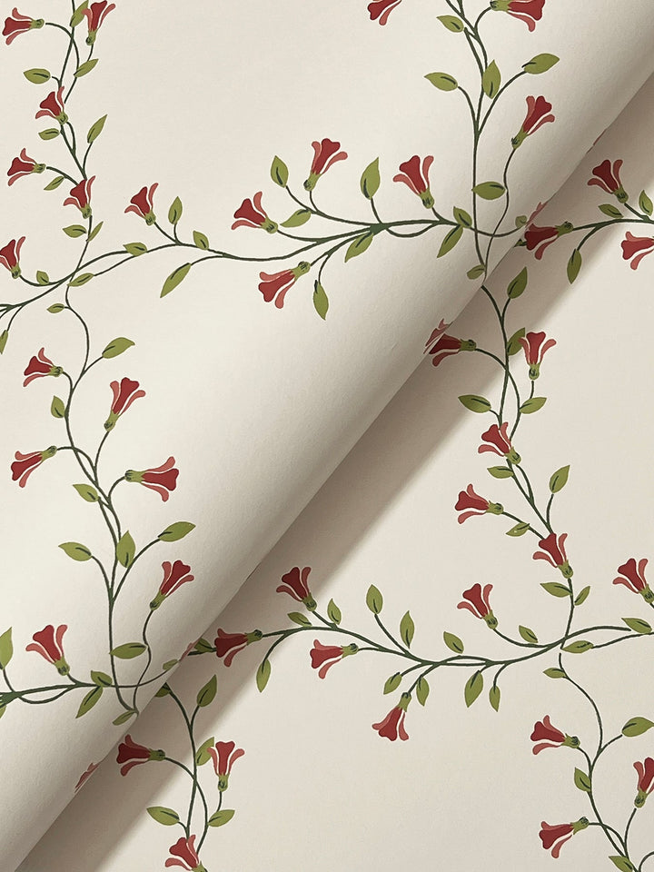 Bellflower Beige Wallpaper by Rifle Paper Co. Designer