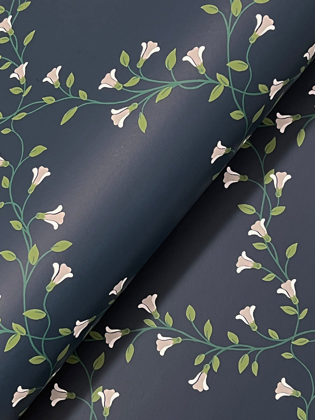 Bellflower Navy Wallpaper by Rifle Paper Co. Designer