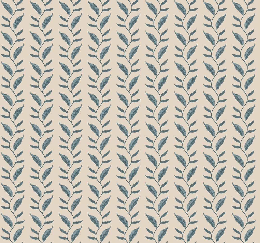 Seagrass Slate & Linen Wallpaper by Rifle Paper Co. Designer