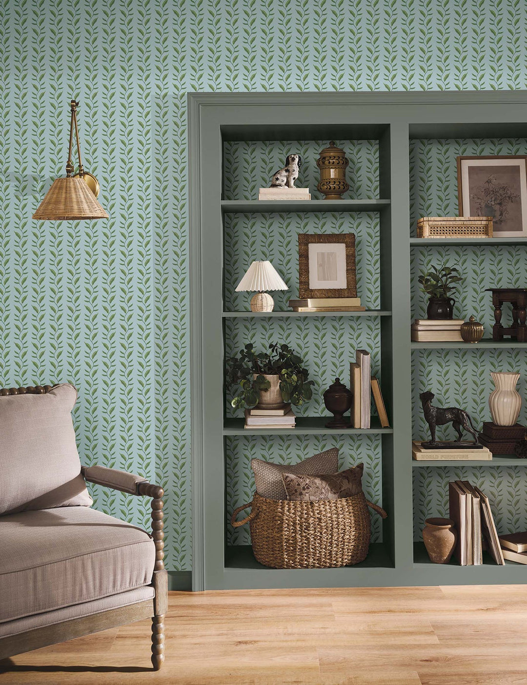 Seagrass Blue Wallpaper by Rifle Paper Co. Designer