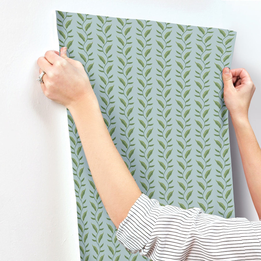 Seagrass Blue Wallpaper by Rifle Paper Co. Designer