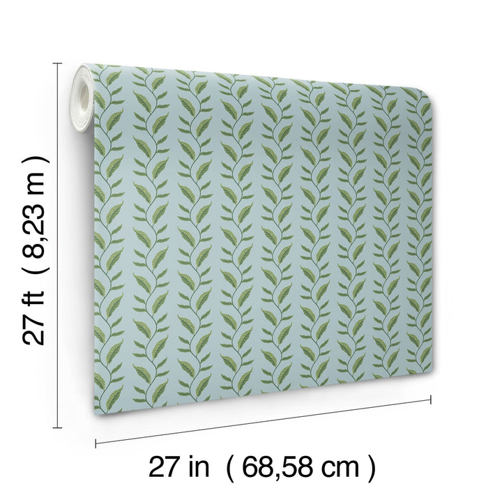 Seagrass Blue Wallpaper by Rifle Paper Co. Designer