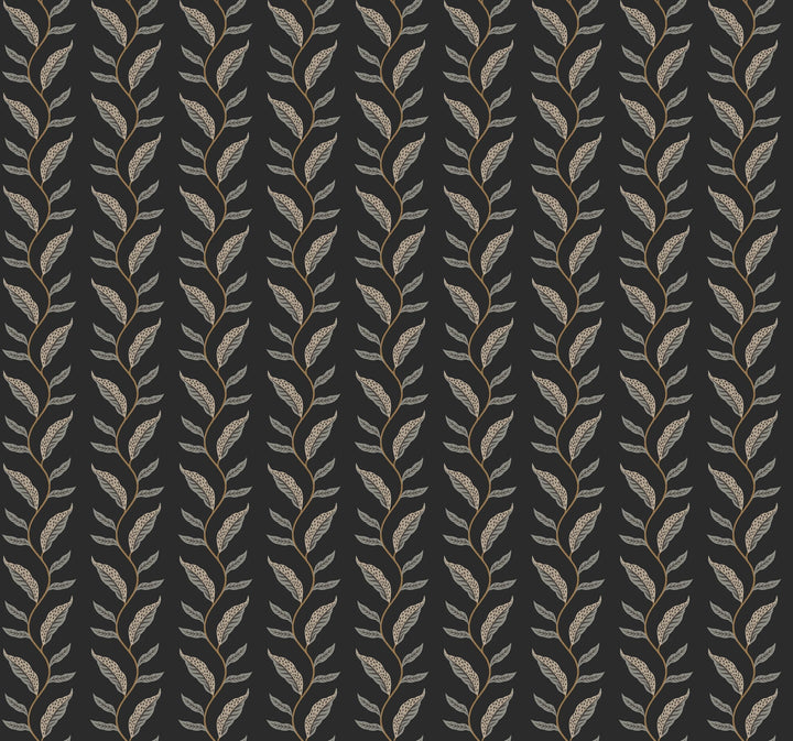 Seagrass Black Wallpaper by Rifle Paper Co. Designer