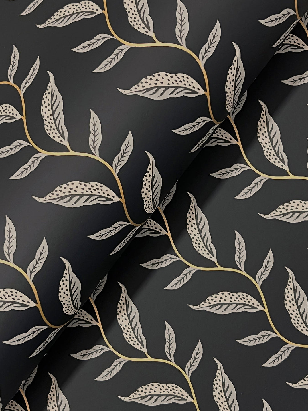 Seagrass Black Wallpaper by Rifle Paper Co. Designer