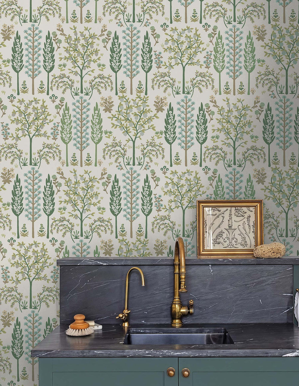 Fenna Green Wallpaper by Rifle Paper Co. Designer