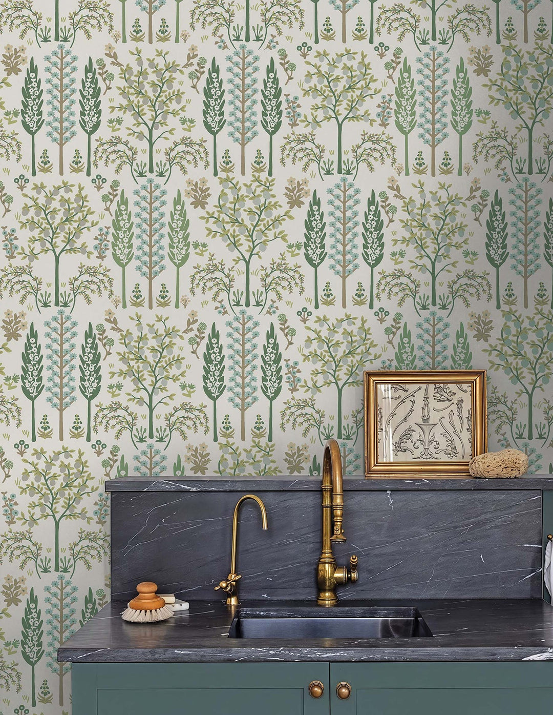 Fenna Green Wallpaper by Rifle Paper Co. Designer