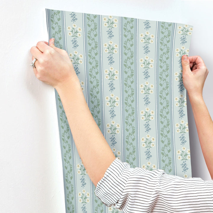 Portico Blue Wallpaper by Rifle Paper Co. Designer