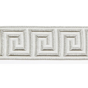 Europatex Fabric Hellenic Key Jacquard Tape Oyster
