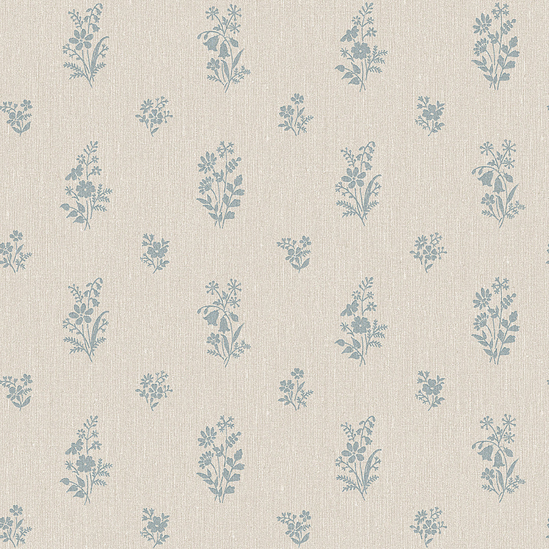 Schumacher Wallcovering Petit Fleurs - Blue