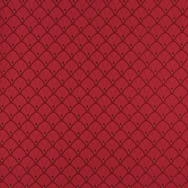 4302 Ruby Fan by Charlotte Designer Fabric Uptown Jacquards V 55% Cotton, 45% Polyester Asia Exceeds 70,000 Wyzenbeek Rubs (Heavy Duty) Horizontal: 1.75" x Vertical: 1.75" 54 Inches - Swanky Fabrics -