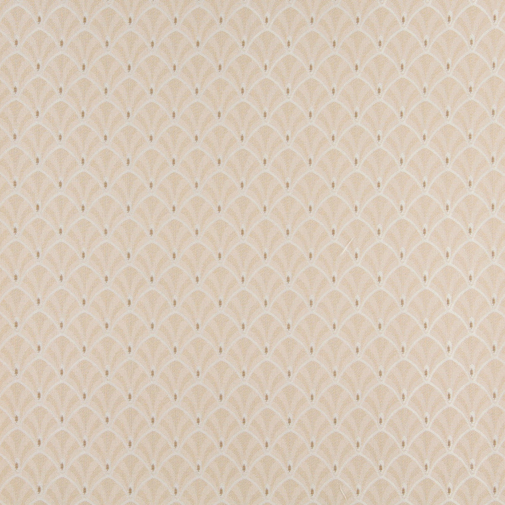 4303 Ecru Fan by Charlotte Designer Fabric Uptown Jacquards V, Ring Book Page #40A 55% Cotton, 45% Polyester Asia Exceeds 70,000 Wyzenbeek Rubs (Heavy Duty) Horizontal: 1.75" x Vertical: 1.75" 54 Inches - Swanky Fabrics -