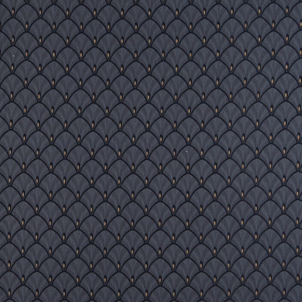4308 Ocean Fan by Charlotte Designer Fabric Uptown Jacquards V 55% Cotton, 45% Polyester Asia Exceeds 70,000 Wyzenbeek Rubs (Heavy Duty) Horizontal: 1.75" x Vertical: 1.75" 54 Inches - Swanky Fabrics -