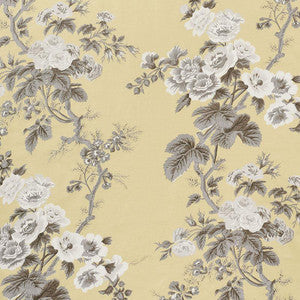 Schumacher Fabric Pyne Hollyhock Buttercup 174456