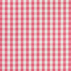 Schumacher Fabric Elton Cotton Check Magenta 77310